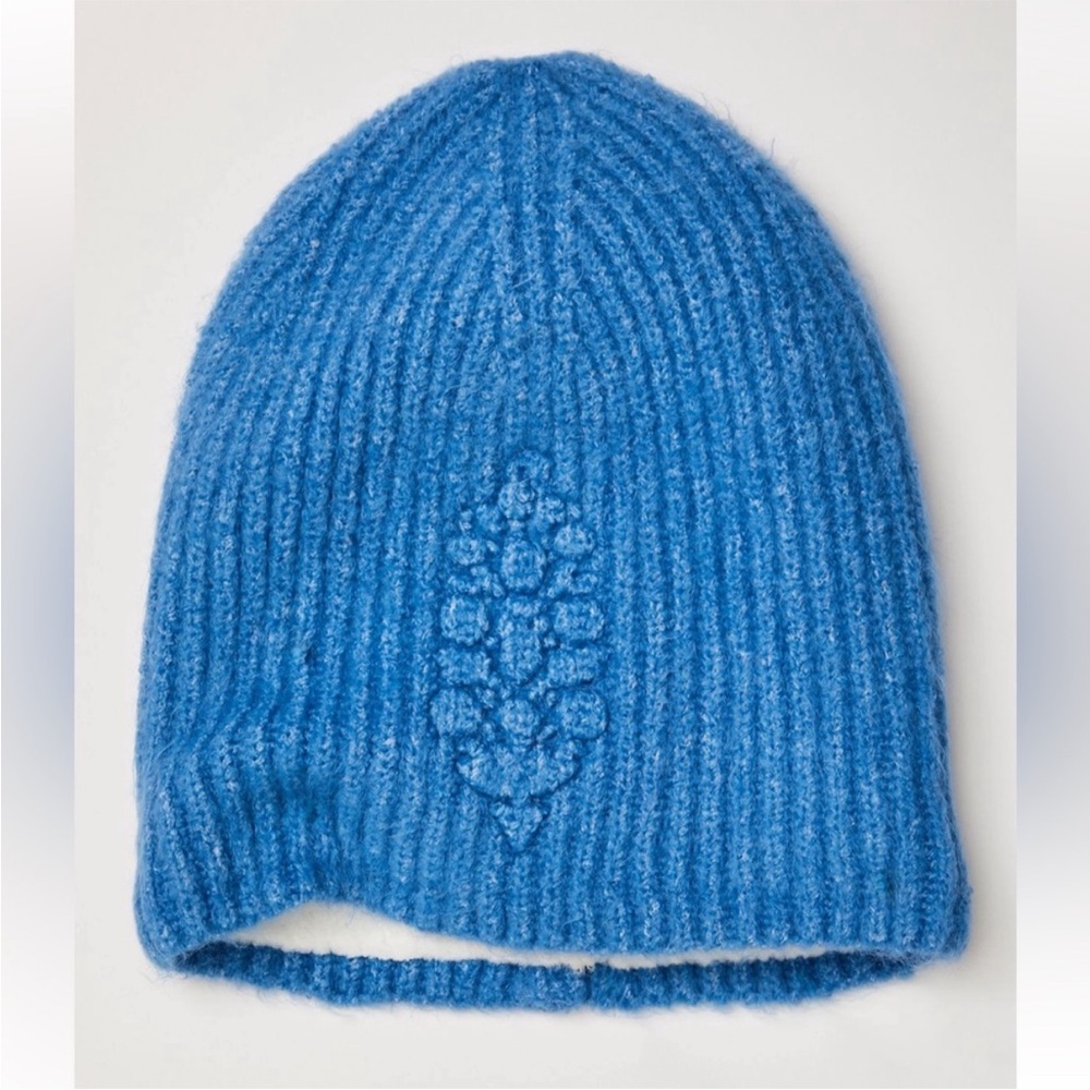 FP Movement by Free People Blue Ribbed Knit Beanie